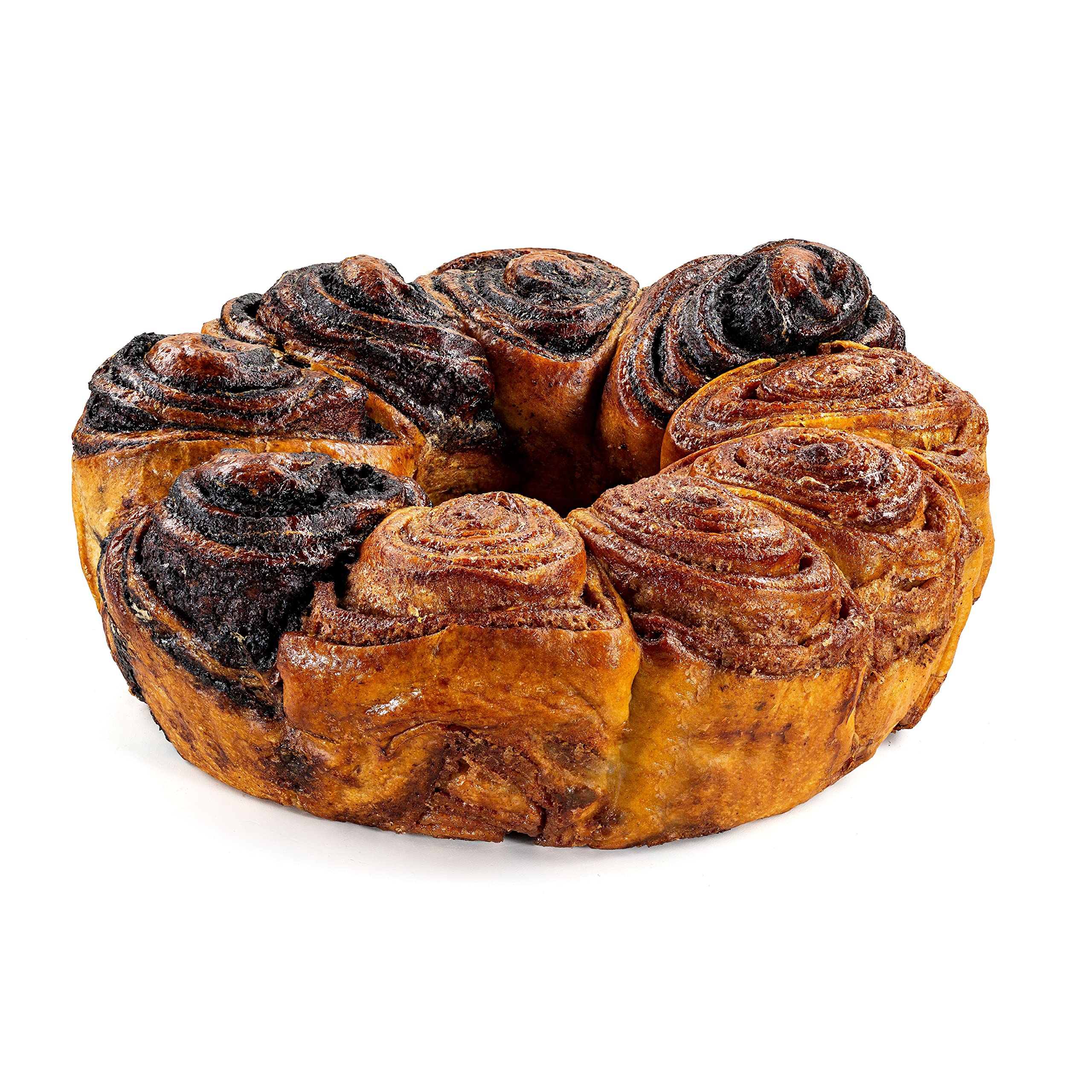 Delicious Chocolate & Cinnamon Babka Cake - 32oz Fresh Baked Babka Bread | Perfect Valentine's Day, Christmas & Thanksgiving Gift Basket | Thoughtful Present for Men, Women, Colleagues & Friends | Great for Holiday Parties, Breakfast Treats & Coffee Pairings