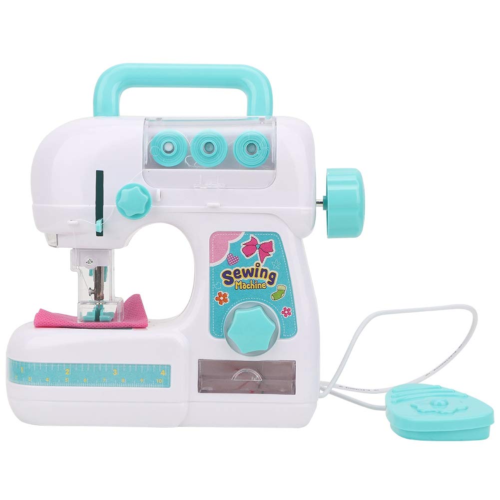 Alomejor Kids Electric Sewing Machine - Medium Size Toy Sewing Machine for Beginners | Perfect for DIY Crafts, Costume Making & Learning Basic Sewing Skills