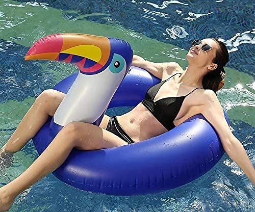 **Blue Toucan Inflatable Pool Float - Large 175CM Adult Pool Raft with Sitting Deck Chair for Summer Swimming, Lounging & Relaxation by the Pool**