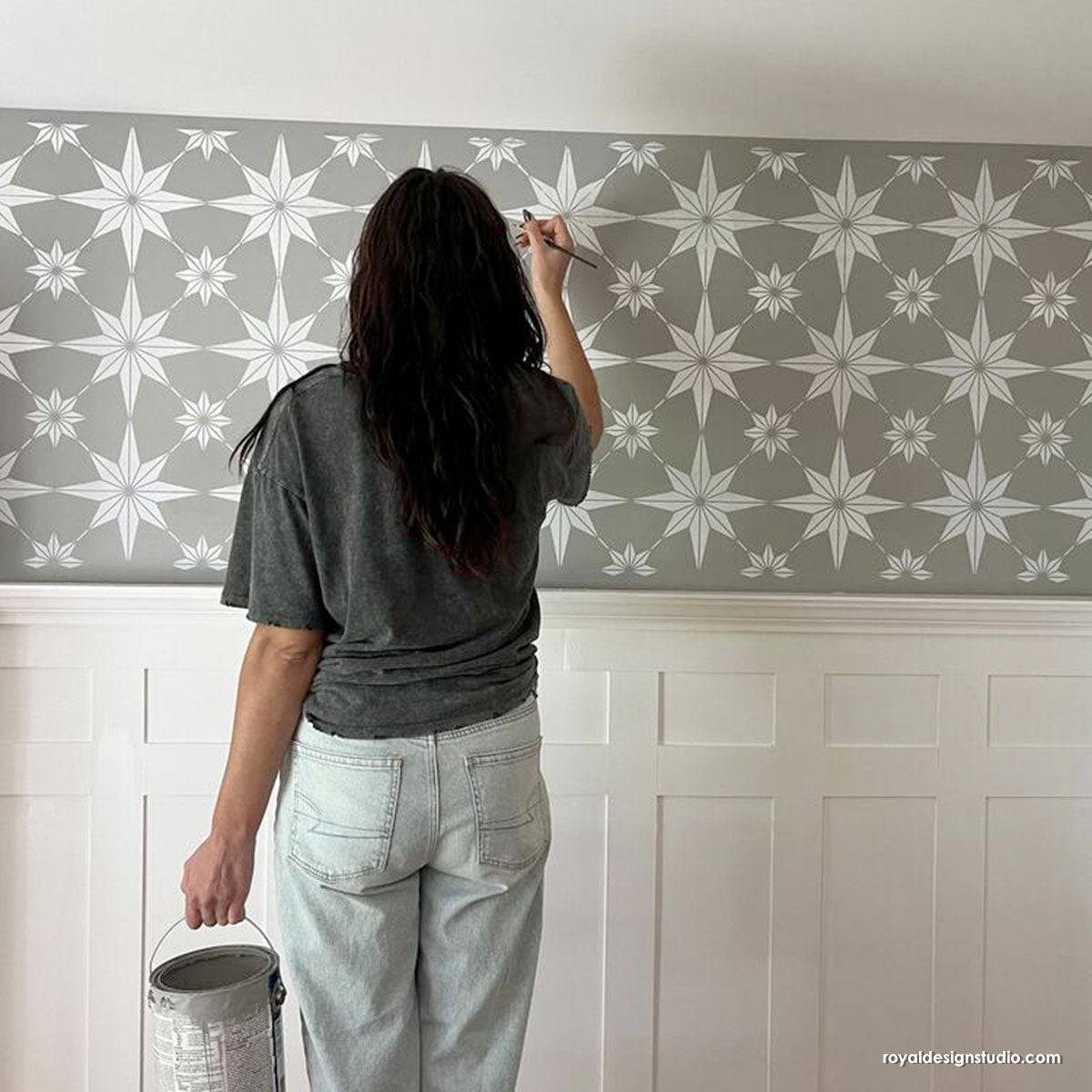 You're a Star Tile Stencil - DIY Mosaic Tile Decor Kit for Home, Bathroom & Kitchen Backsplash - Perfect for Crafting, Wall Art & DIY Projects
