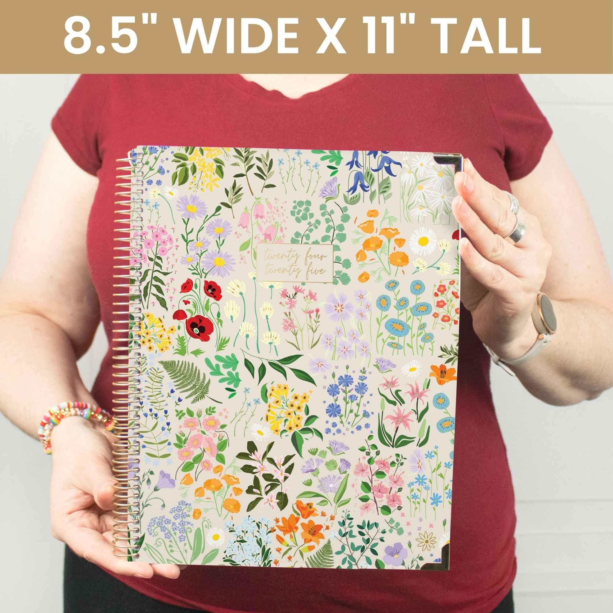 2024-2025 Academic Year Hardcover Bloom Daily Planner (8.5