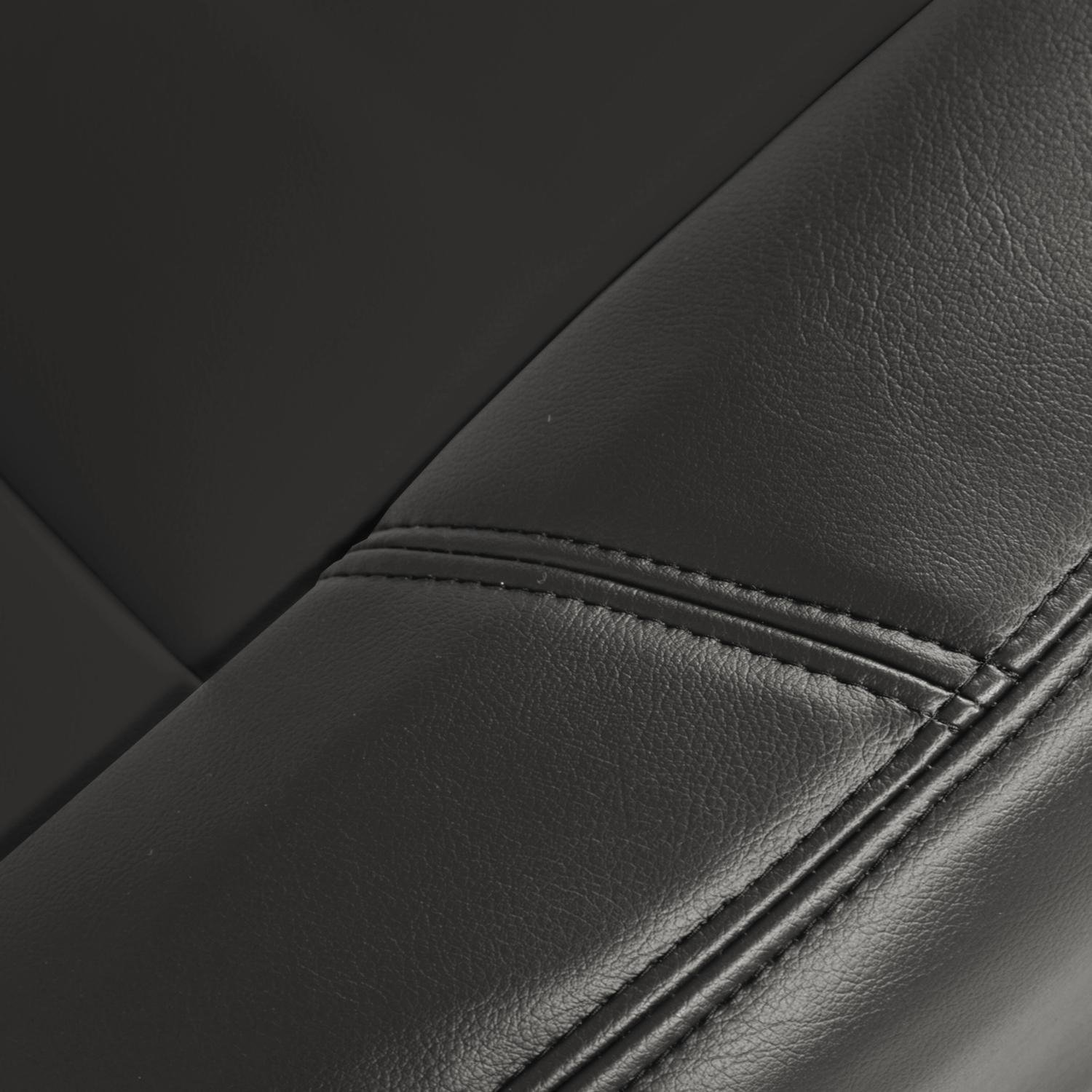 Premium Leatherette Solid Charcoal Gray Custom Fit Rear Bench Seat Cover for Jeep Cherokee - Waterproof & Anti-Slip Protection for Off-Road Adventures & Daily Commutes