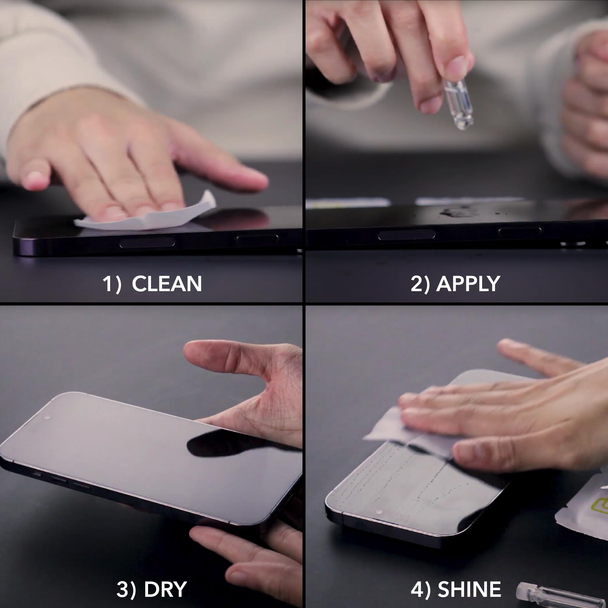 Cellhelmet Liquid Glass Wipe-On Extreme Screen Protector | $300 Repair Guarantee | Scratch & Shatter Proof Protection | Universal for iPhone, Samsung, Smartphones & Smartwatches | Perfect for Outdoor, Work & Daily Use