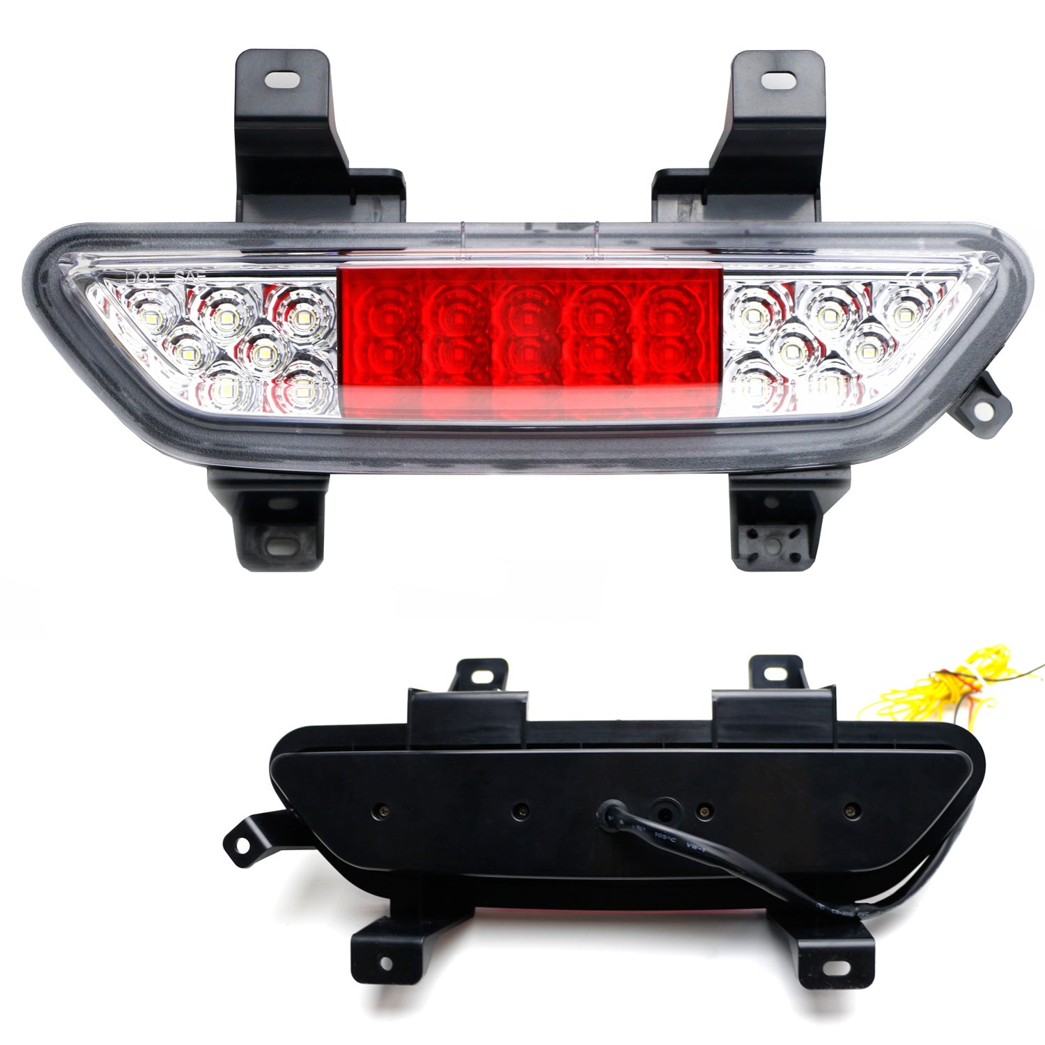 Euro Spec Clear Lens Full LED Rear Backup Reverse Light for 2015-2017 Ford Mustang - Bright Reverse Lighting for Night Parking & Garage Backing