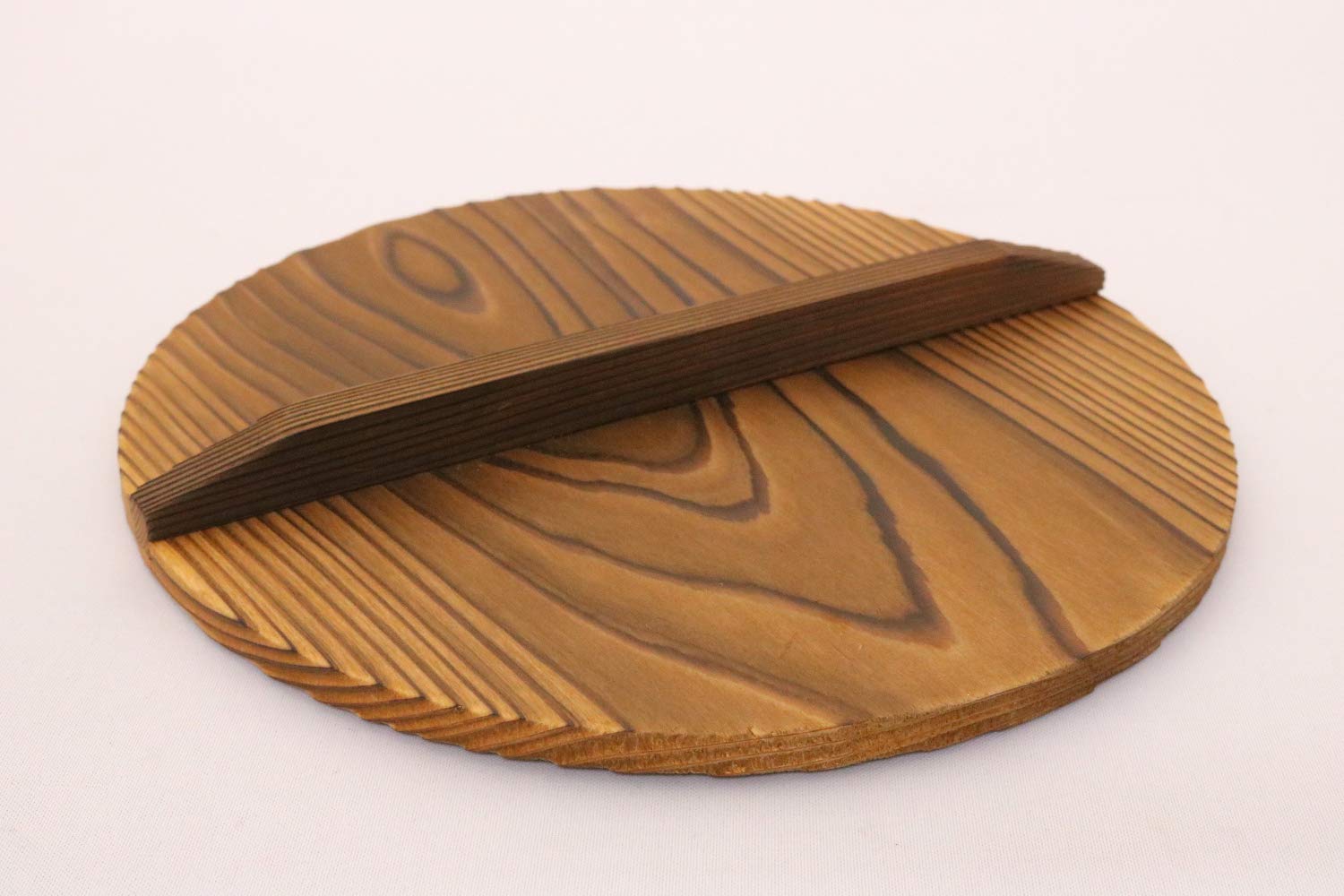 Ichihara Woodworking 2284 Cedar Pot Lid - 12 Inches (30.5 cm) Natural Wood Cooking Lid for Dutch Ovens, Soup Pots & Stews - Durable & Heat-Resistant Kitchen Accessory