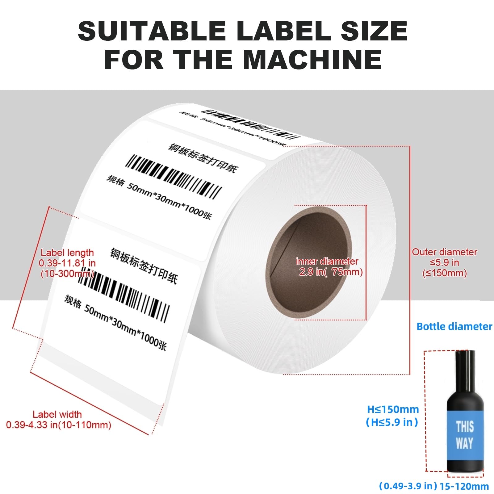Manual Round Labeling Machine with Handle - Handheld Bottle Label Applicator for Glass & Metal Containers - Perfect for Home Brewing, Cosmetics & DIY Projects