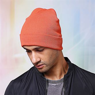 Cozy Knitted Turn Up Beanie for Men & Women - Winter Warm Slouchy Hat - Perfect for Skiing, Hiking & Outdoor Activities