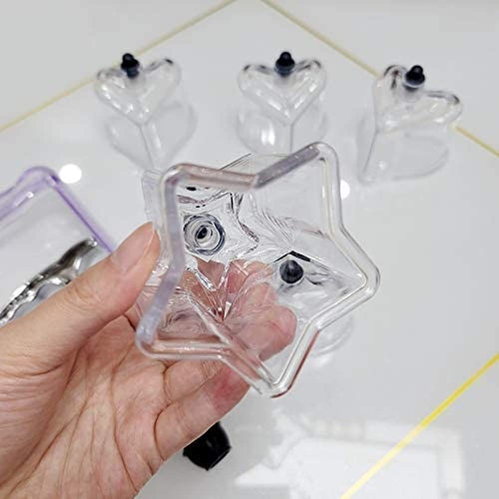 24PCS Star Shape Cupping Therapy Cups - Thickened Reusable Plastic Cupping Set for Pain Relief, Detox & Beauty - Perfect for Home Spa, Massage Therapy & Wellness Treatments