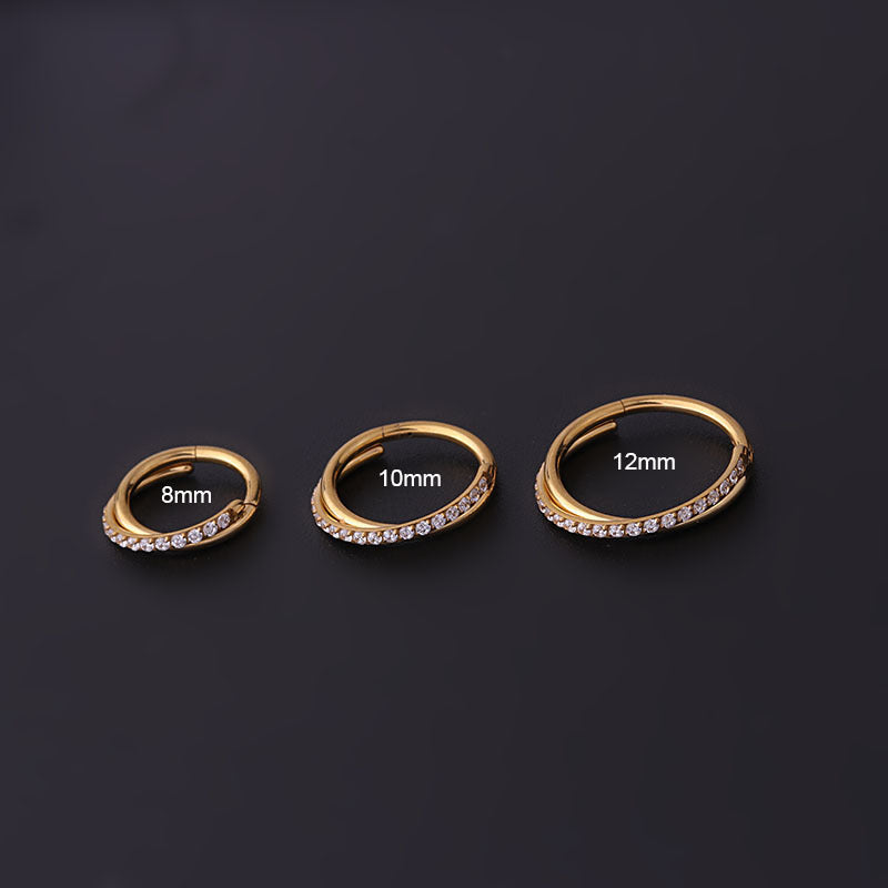 16G Hypoallergenic Surgical Steel Hoop Nose Ring - Septum Huggie Piercing Jewelry for Women & Men | Perfect for Everyday Wear, Parties & Body Piercing Enthusiasts