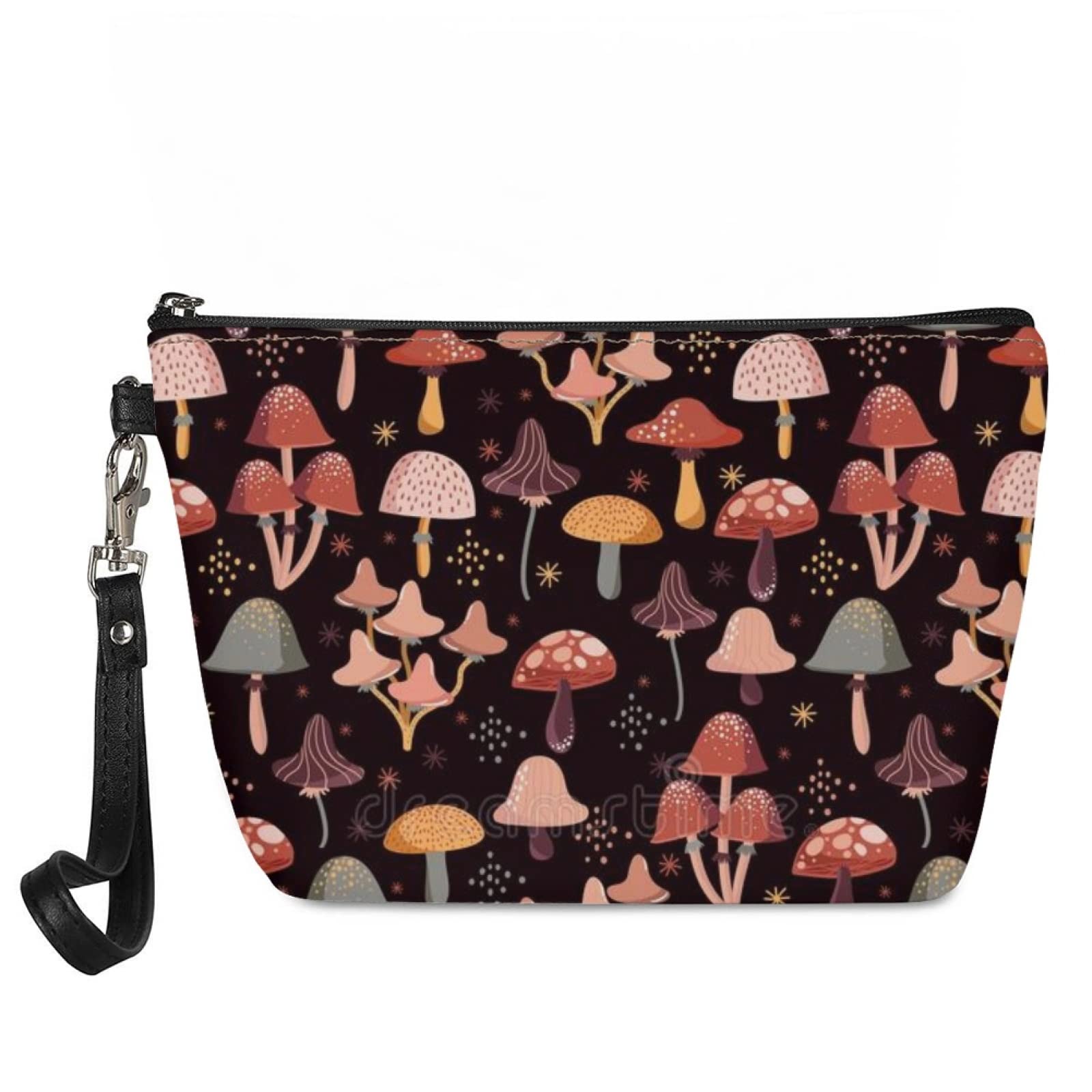 Bigcardesigns Travel Makeup Bag for Women - PU Leather Cosmetic Toiletry Case with Cute Bear Print, Nurse Style Organizer - Perfect for Travel, Gym, Work & Daily Essentials Storage