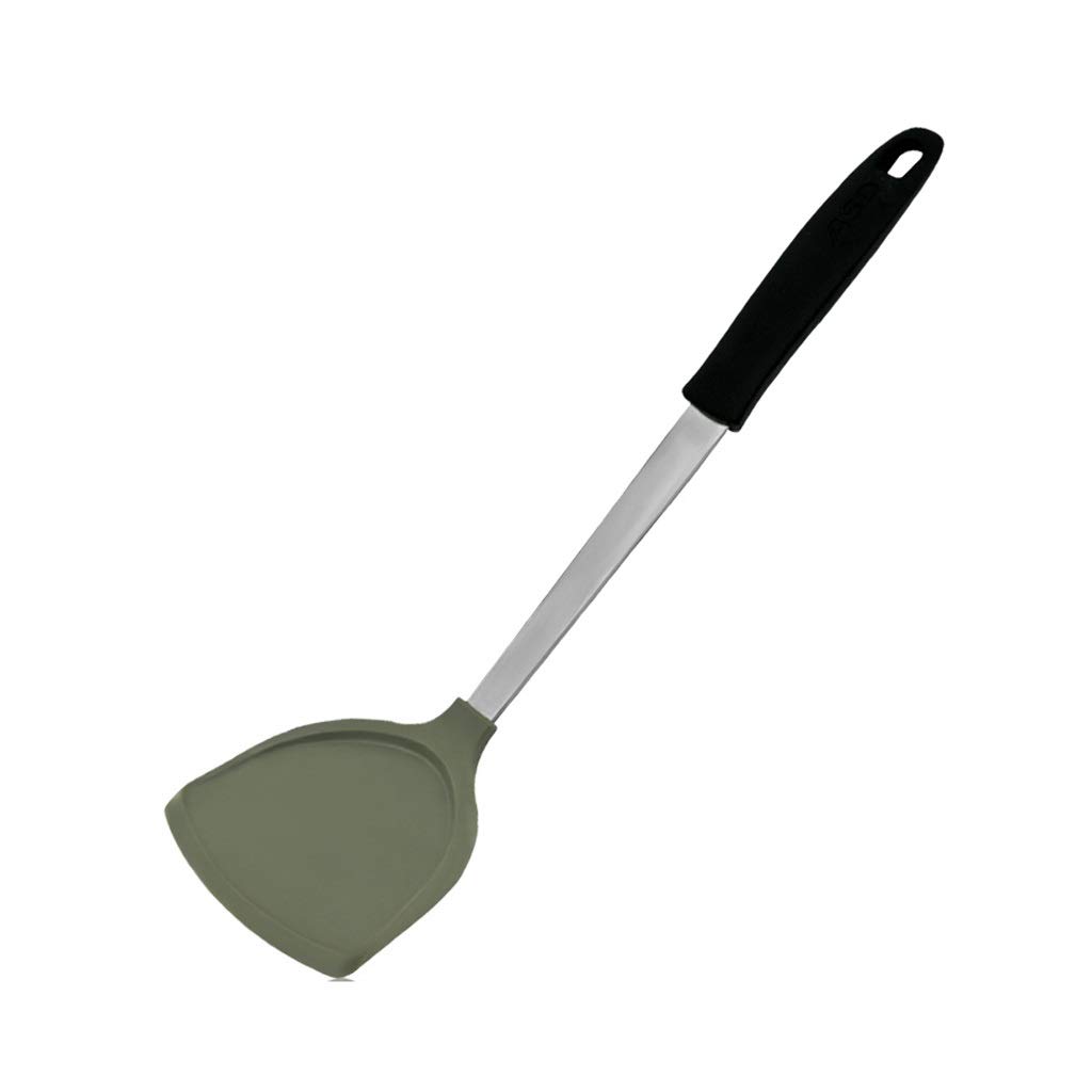 High Heat Resistant Silicone Spatula for Non-Stick Pans - Premium Kitchen Cooking Utensil for Baking, Frying & Mixing - Perfect for Eggs, Pancakes & Stir-Fry