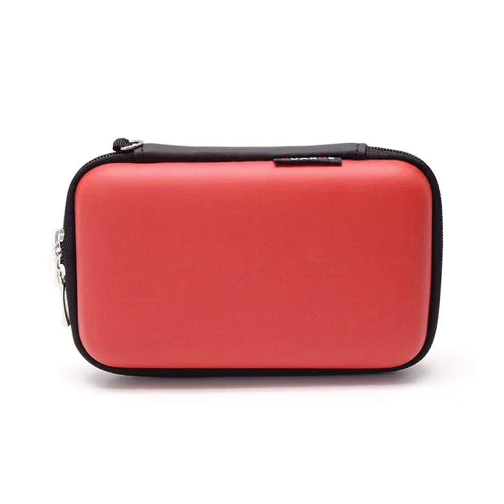 Hard Shell Travel Organizer for Diabetic Supplies & Electronics - Red