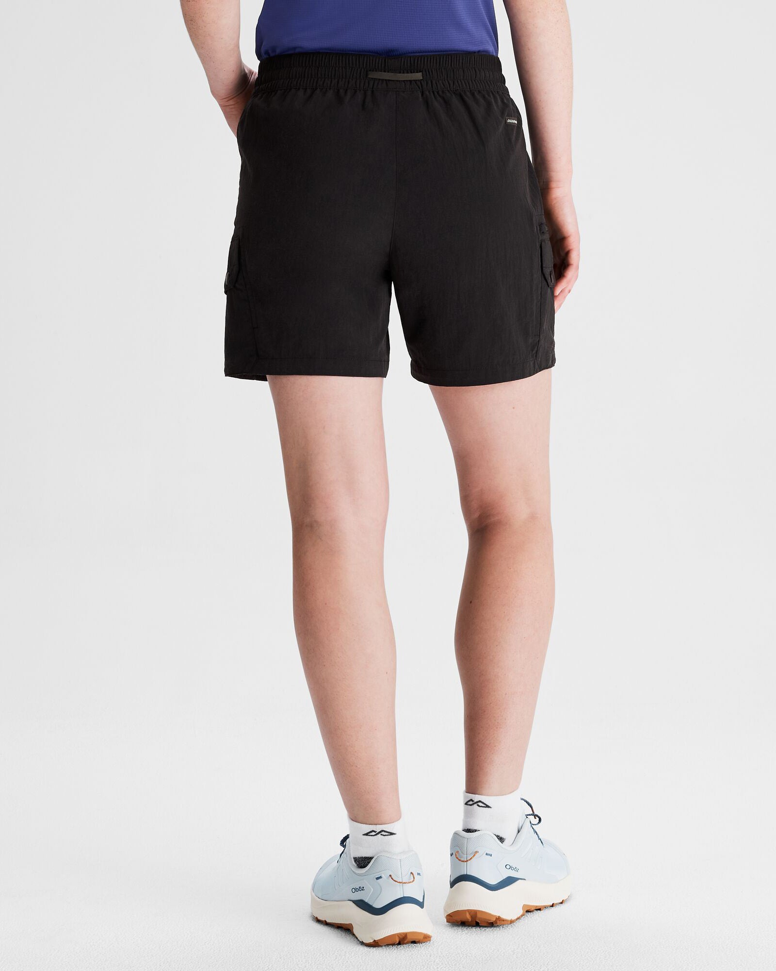 Women's EVRY Day Cargo Shorts - Comfortable Stretch Fabric Casual Shorts with Pockets for Hiking, Travel & Outdoor Activities (Black)