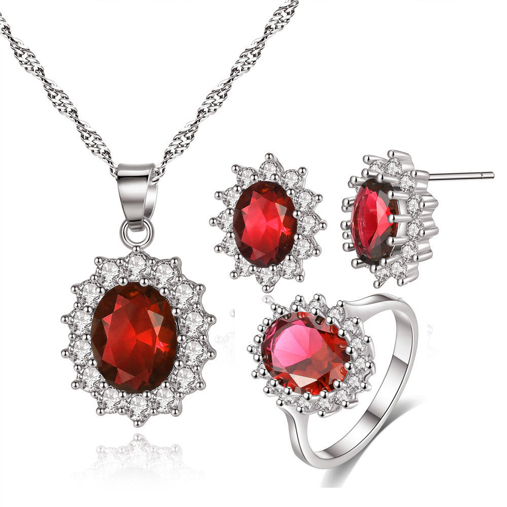 Sunflower Jewelry Set - Gold Plated Necklace, Ring & Stud Earrings for Women | Bridal Jewelry & Everyday Wear | Perfect for Weddings, Anniversaries & Gifts