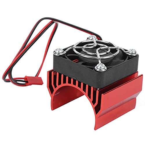 LYunce 36mm Aluminum Heat Sink Cooler for 1/10 RC Car - Compatible with 540/3650/3660/3670 Motors - Red Color - Perfect for RC Racing & High-Performance Remote Control Cars
