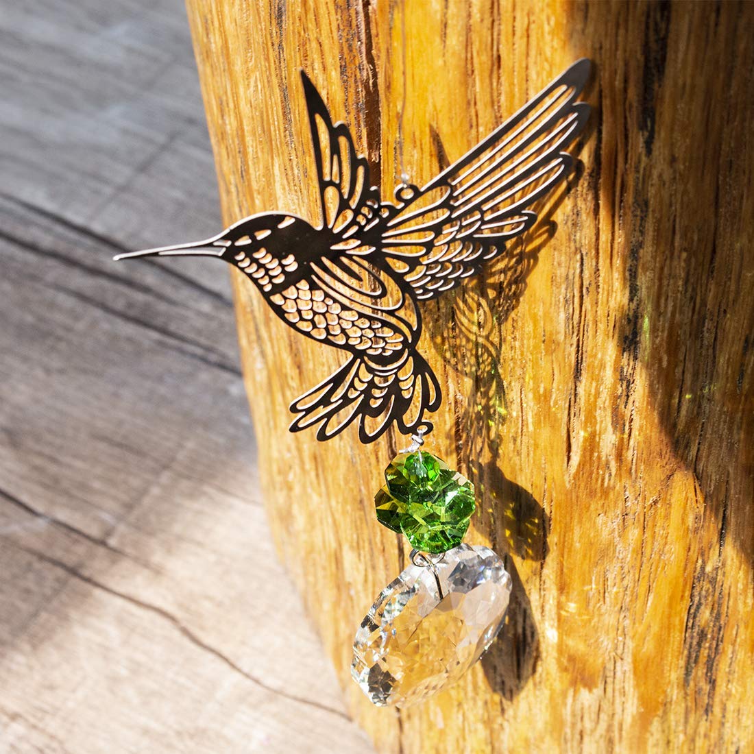 H&D HYALINE & DORA Crystal Glass Prism Sun Catcher - Rainbow Maker Window Hanging Decor for Hummingbirds | Perfect Gift for Home, Garden & Office Decor
