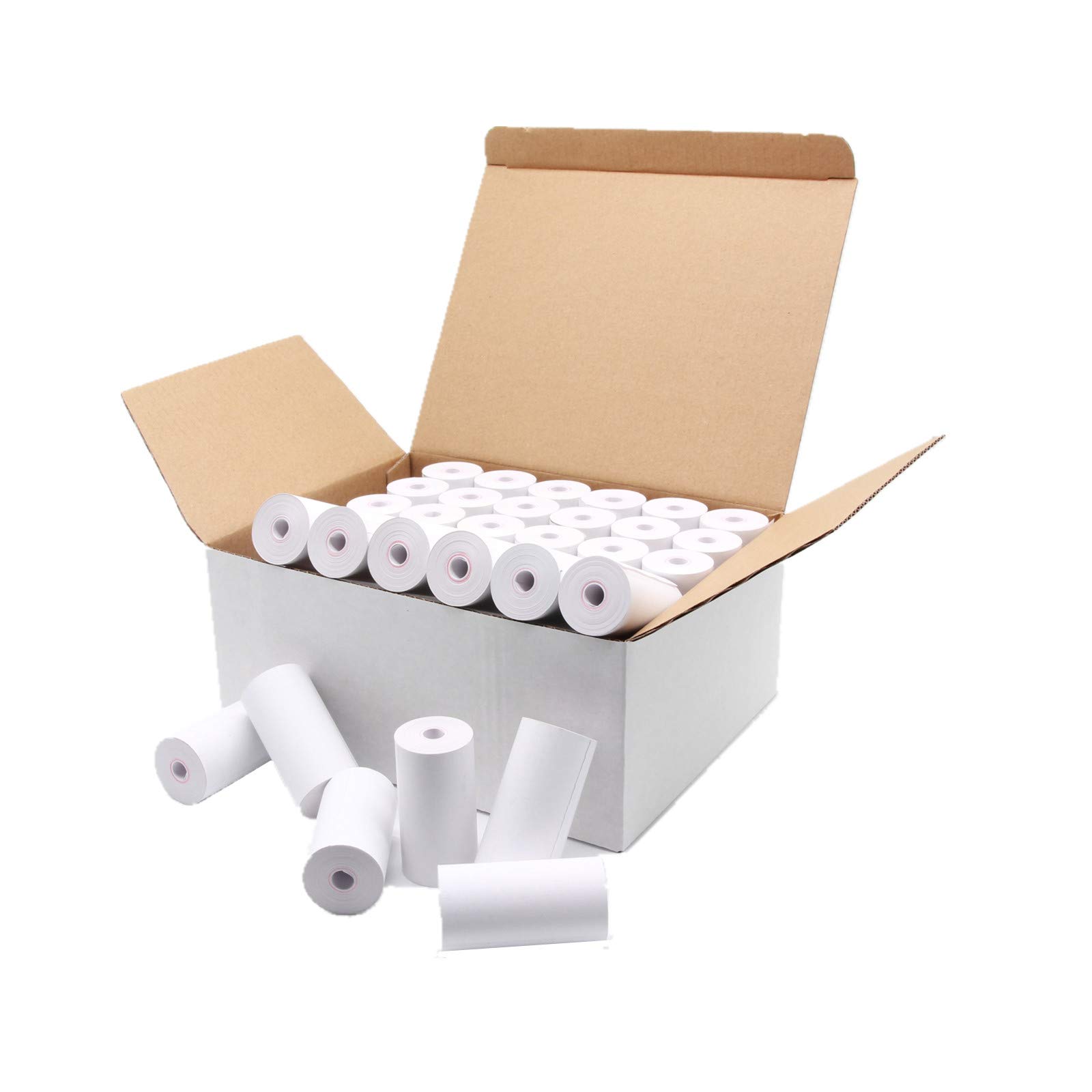 120 Pack Coreless Thermal Paper Rolls for Poynt Smart Payment Terminal Receipt Printer - 2.25
