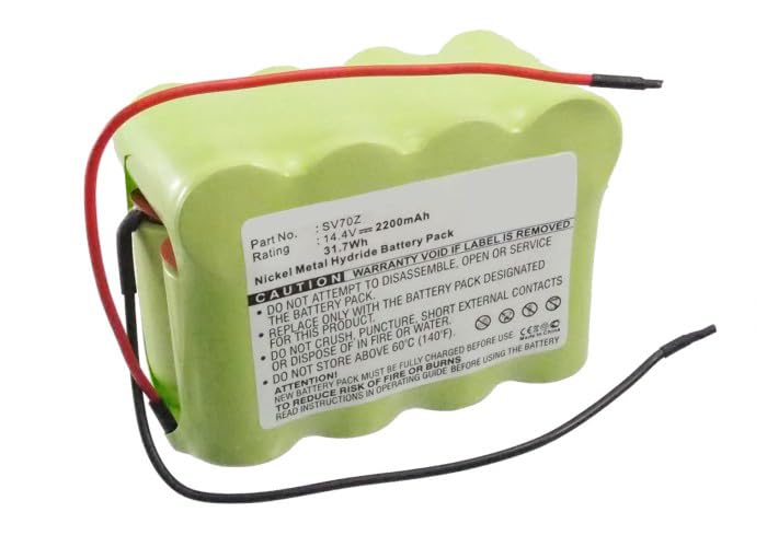 Synergy Digital 14.4V 2200mAh Ni-MH Replacement Battery for Euro Pro SV70 Pet Perfect & XB14726 Vacuum Cleaners | High Capacity Vacuum Battery for Pet Hair Cleaning | Perfect for Home, Office, and Car Use