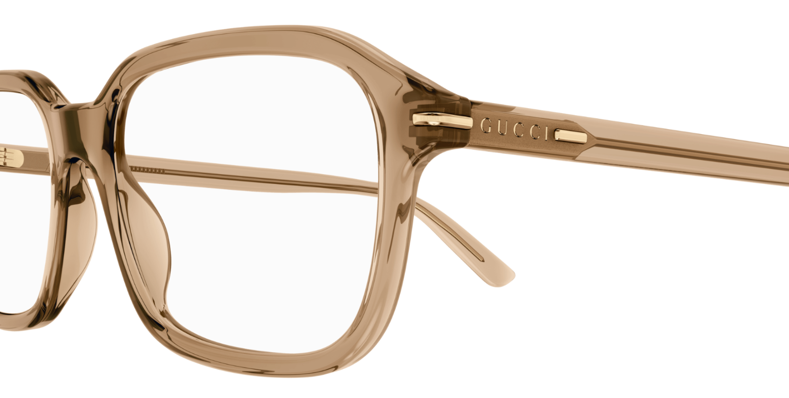 Gucci GG1446O 004 Brown Rectangular Men's Eyeglasses - Premium Designer Sunglasses for Men, UV Protection, Fashionable Eyewear - Perfect for Driving, Outdoor Activities & Everyday Style