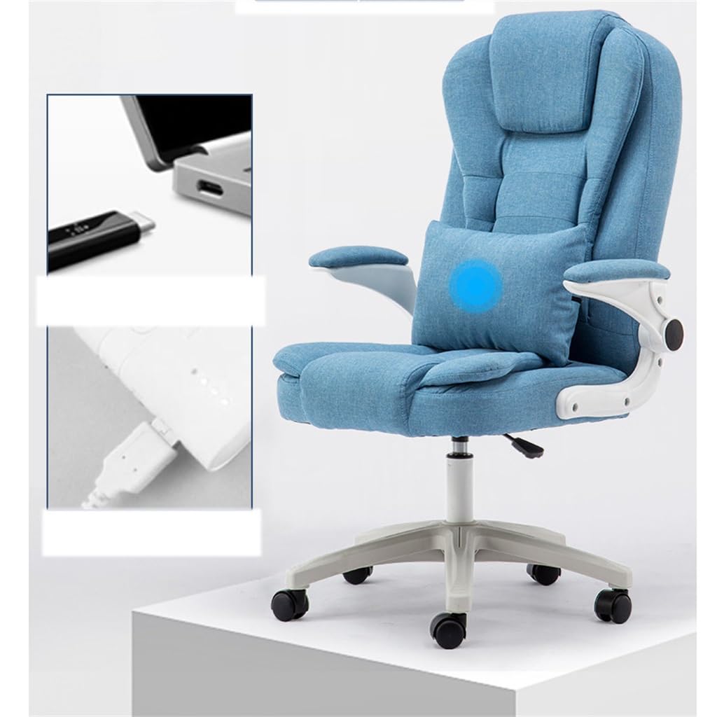 Ergonomic Swivel Office Chair with Adjustable Height & Lumbar Support - Comfortable Desk Chair for Home Office, Conference Room, Study & Gaming - Heavy Duty Rolling Chair for Professionals & Students