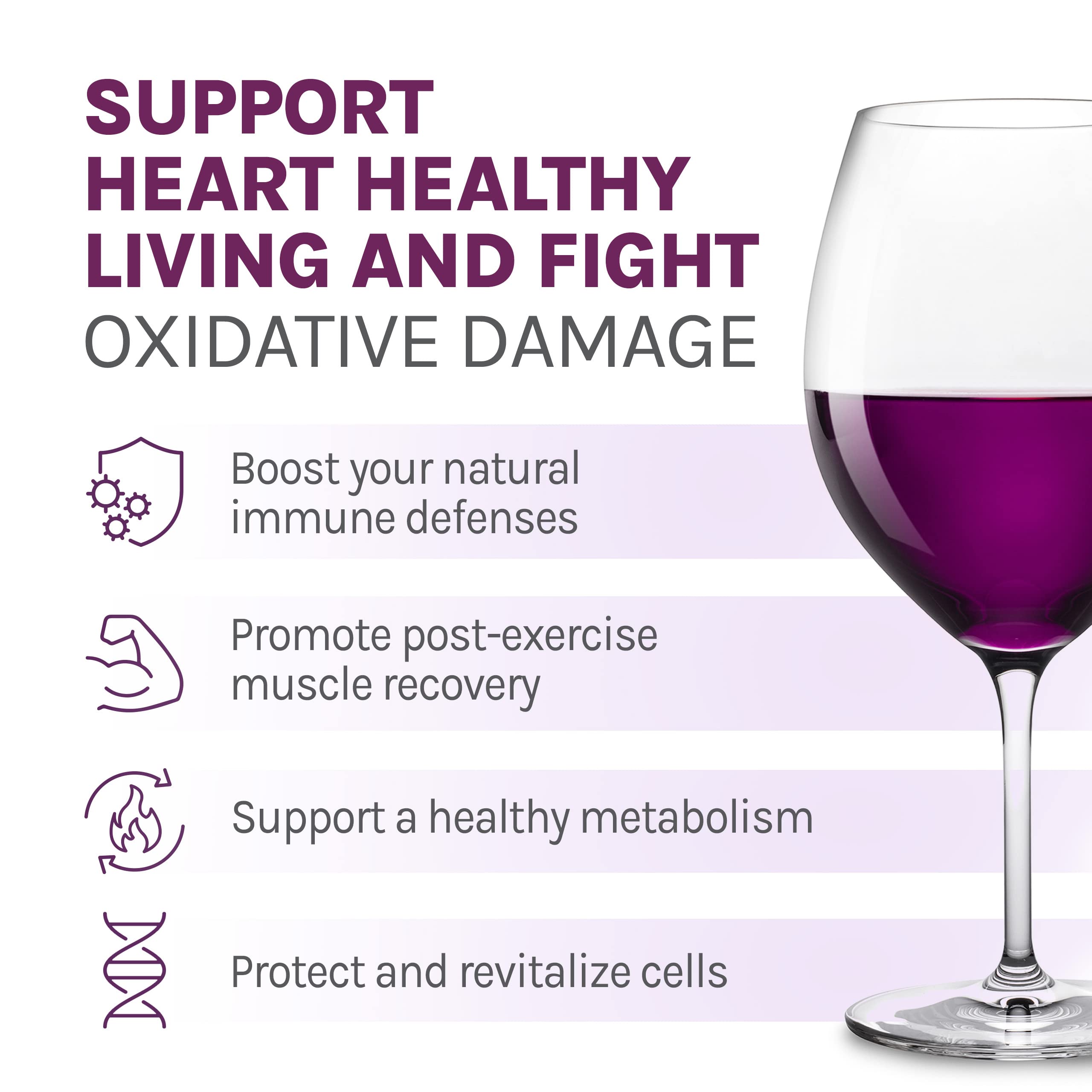 Reserveage Beauty Resveratrol 500mg Supplement - Trans-Resveratrol Antioxidant for Heart & Cellular Health | Supports Healthy Aging, Immune System & Anti-Aging Benefits | Paleo & Keto Friendly (120 Capsules, 60-Day Supply) - Perfect for Daily Wellness Routine & Anti-Aging Regimen