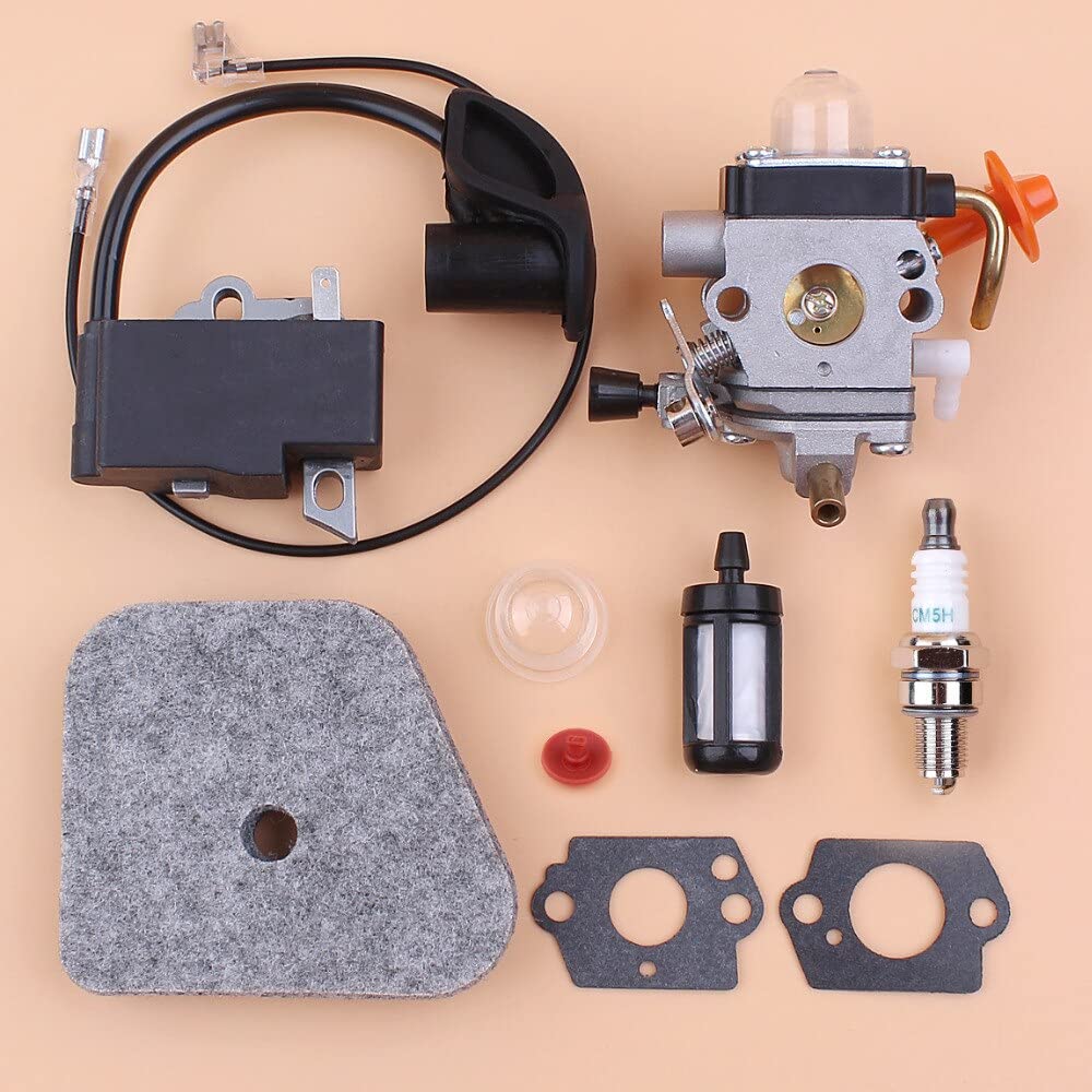 STIHL FS87 FS90 FS100 HL100 HL95 KM90 HT100 KM100 KM130 String Trimmer Carburetor Ignition Coil Air Filter Replacement Kit - Compatible with STIHL Trimmers & Brush Cutters - Perfect for DIY Repairs & Maintenance