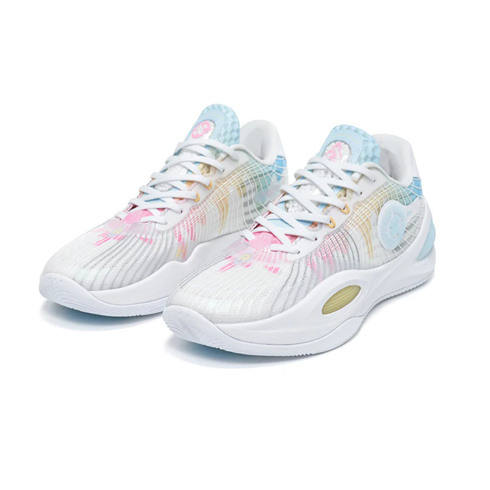 Rigorer AR1 White Pink Basketball Shoes - Lightweight High-Performance Sneakers for Men & Women - Perfect for Indoor & Outdoor Courts, Training, and Casual Wear