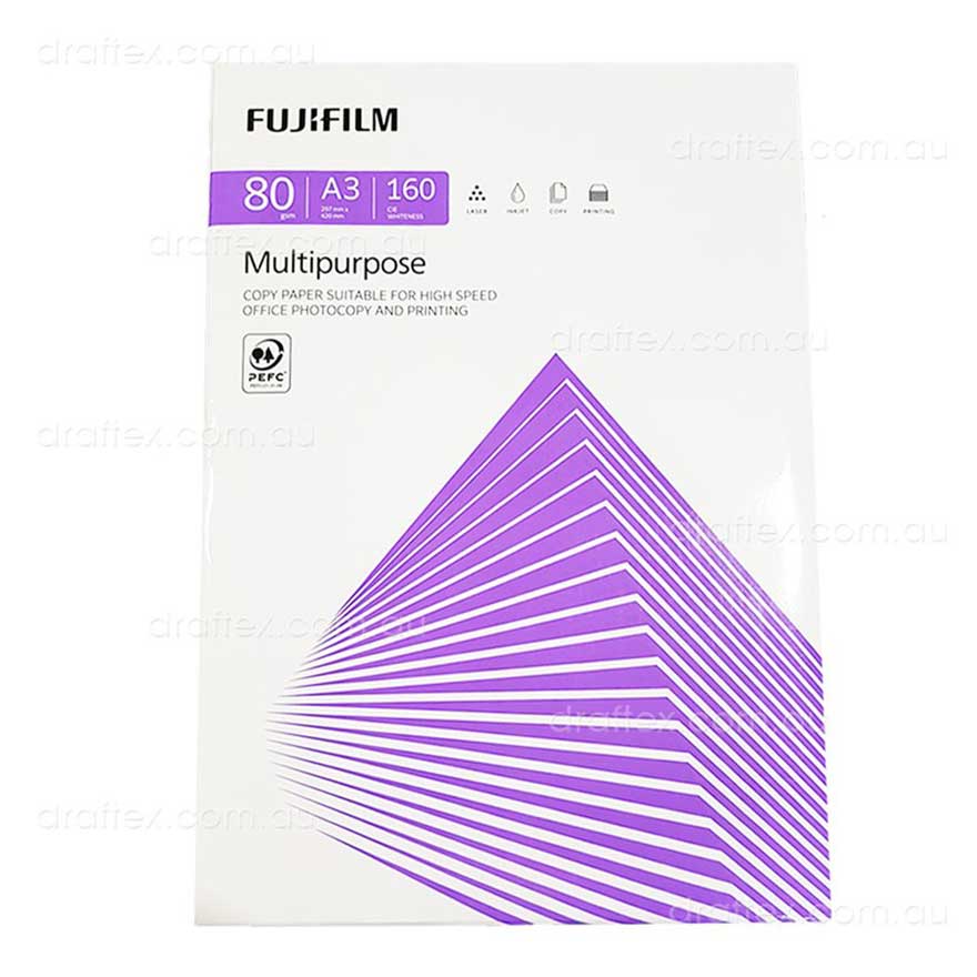 Fujifilm A3 80gsm White Multipurpose Copy Paper - 3 Reams (500 Sheets Each) for Office, Printing, and School Projects | High-Quality Paper for Documents, Flyers, and Reports