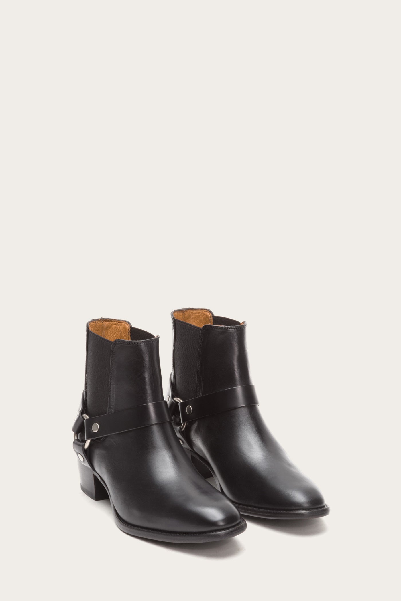 Vintage Dara Harness Chelsea Boots - Pre-Loved Leather Ankle Boots for Women | Perfect for Fall Outfits & Casual Wear