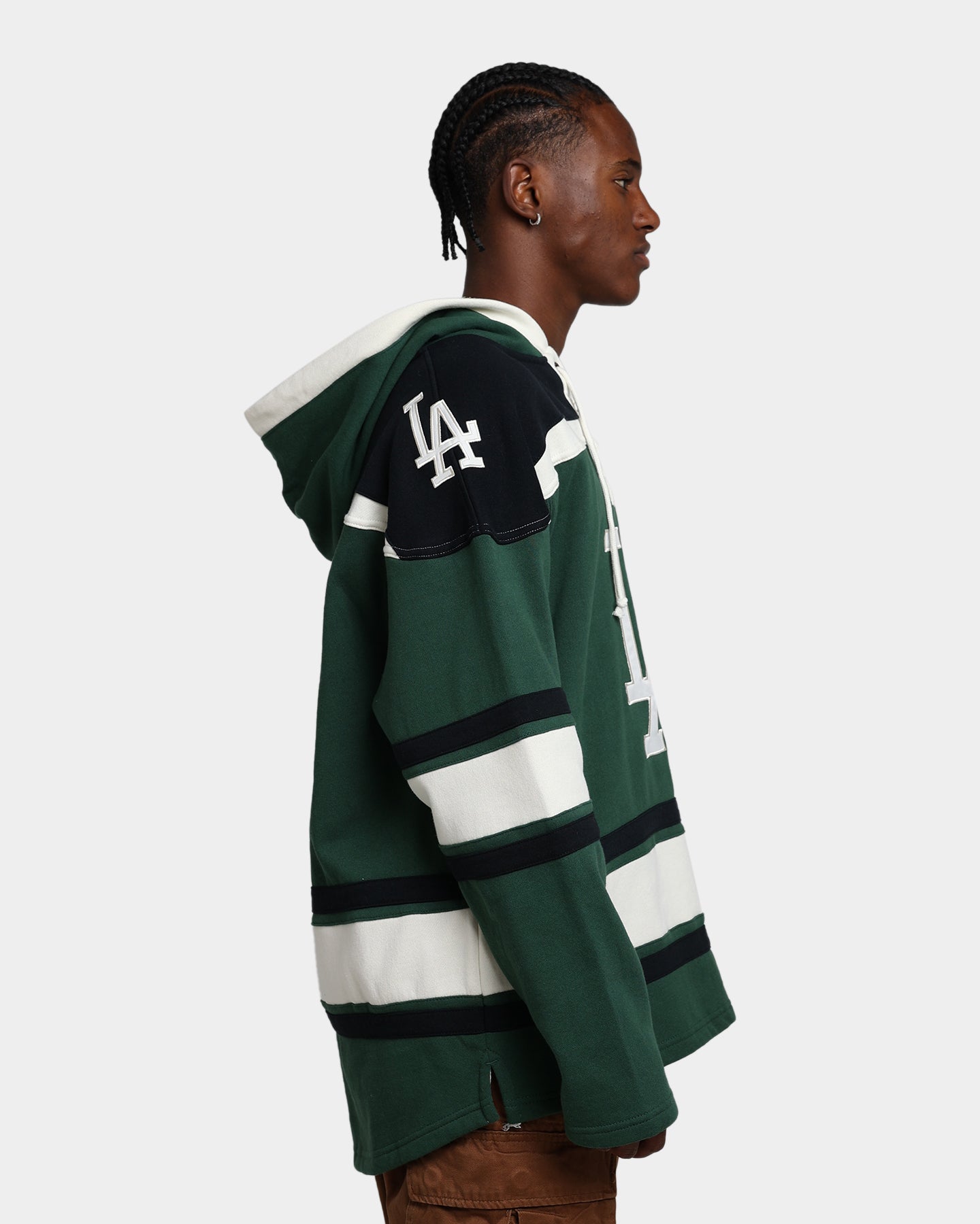 47 Brand Los Angeles Dodgers Superior Lacer Hoodie - Dark Green Baseball Pullover for Men & Women - Perfect for Game Day, Casual Wear & Sports Fan Gifts
