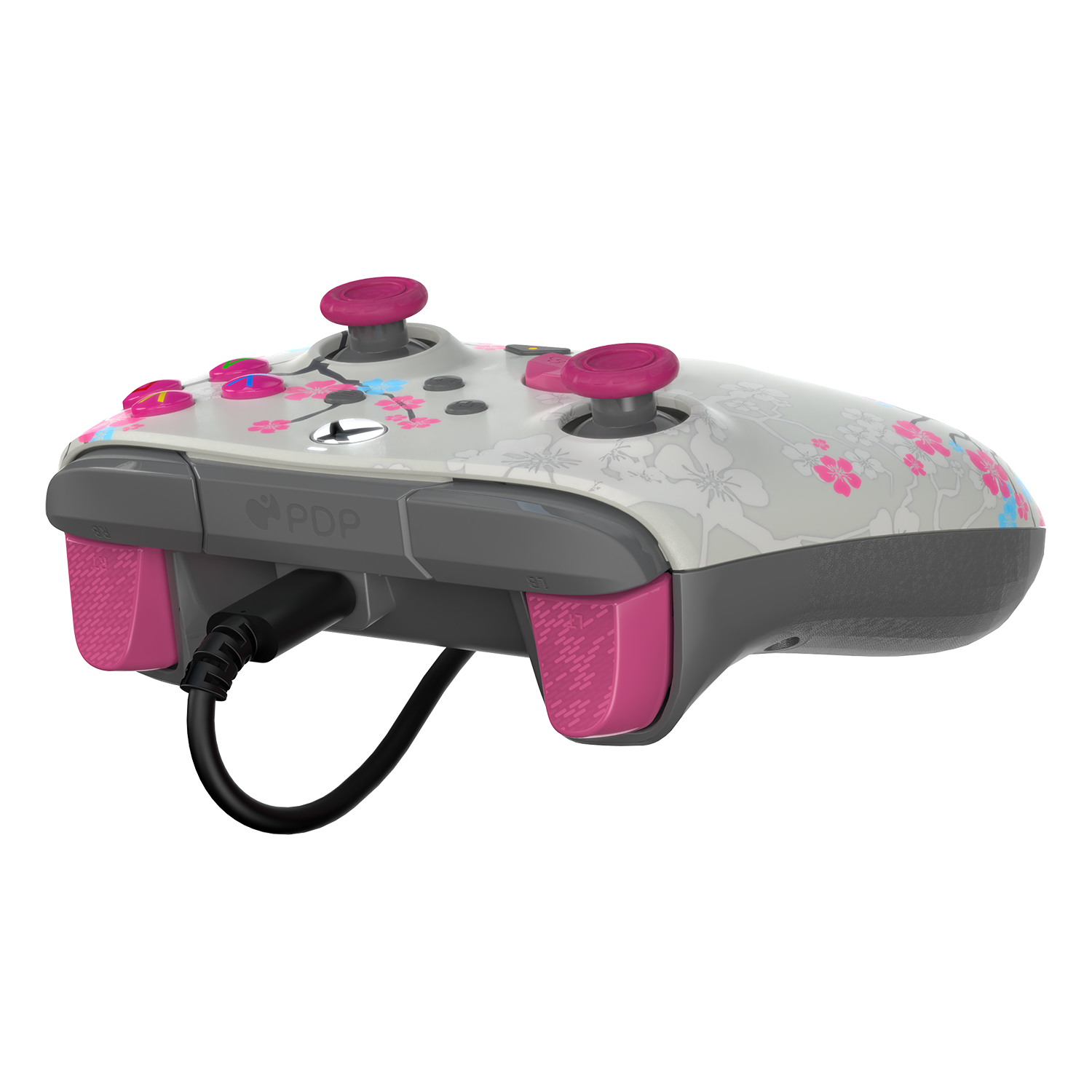 Xbox Series X|S & PC Cherry Blossom REMATCH GLOW Advanced Wired Gaming Controller - Perfect for Competitive Gaming, Streaming & Long Play Sessions