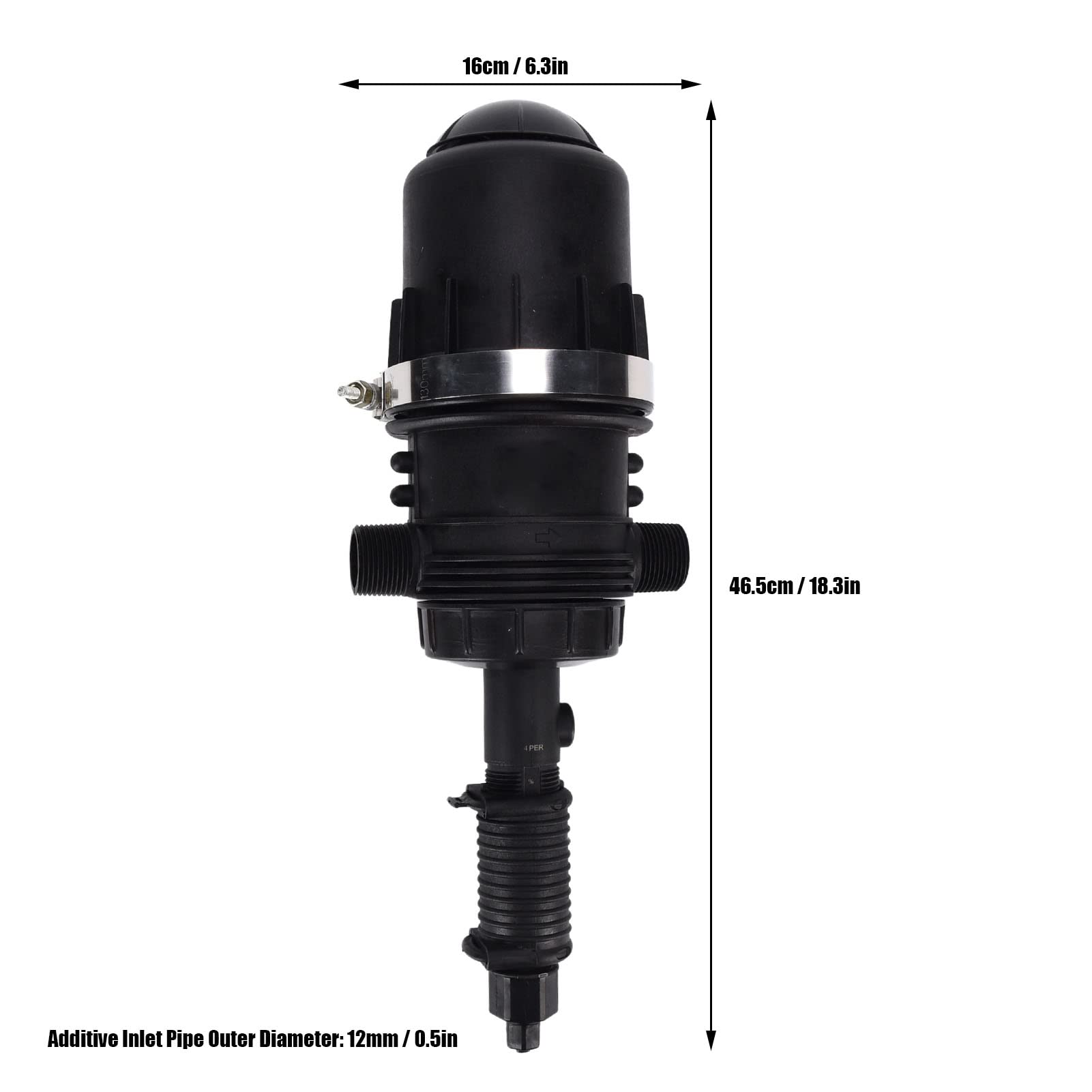 **Kelepu Fertilizer Injector - Adjustable Liquid Chemical Doser for Agricultural Irrigation | High Accuracy & Sturdy Design | Ideal for Farms, Greenhouses & Hydroponics**