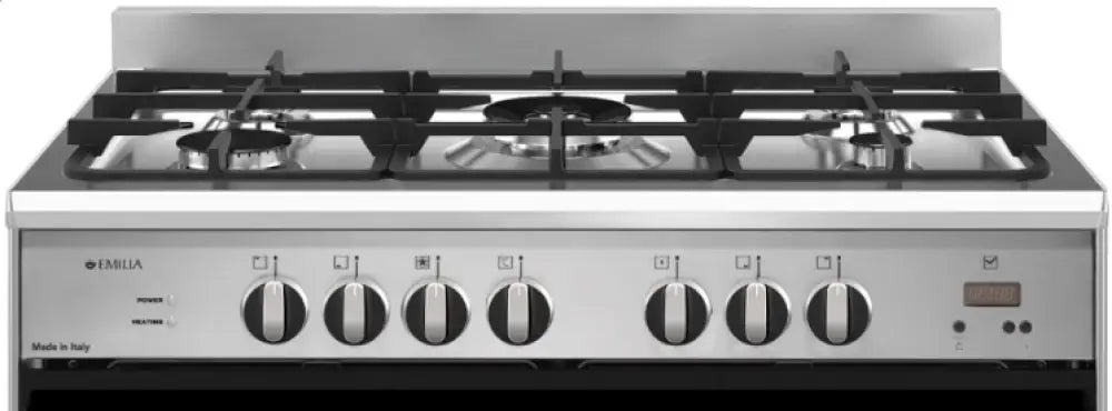 Emilia EM865GEN 80cm Black Dual Fuel Range Cooker with Electric Oven - Perfect for Modern Kitchens & Home Cooking