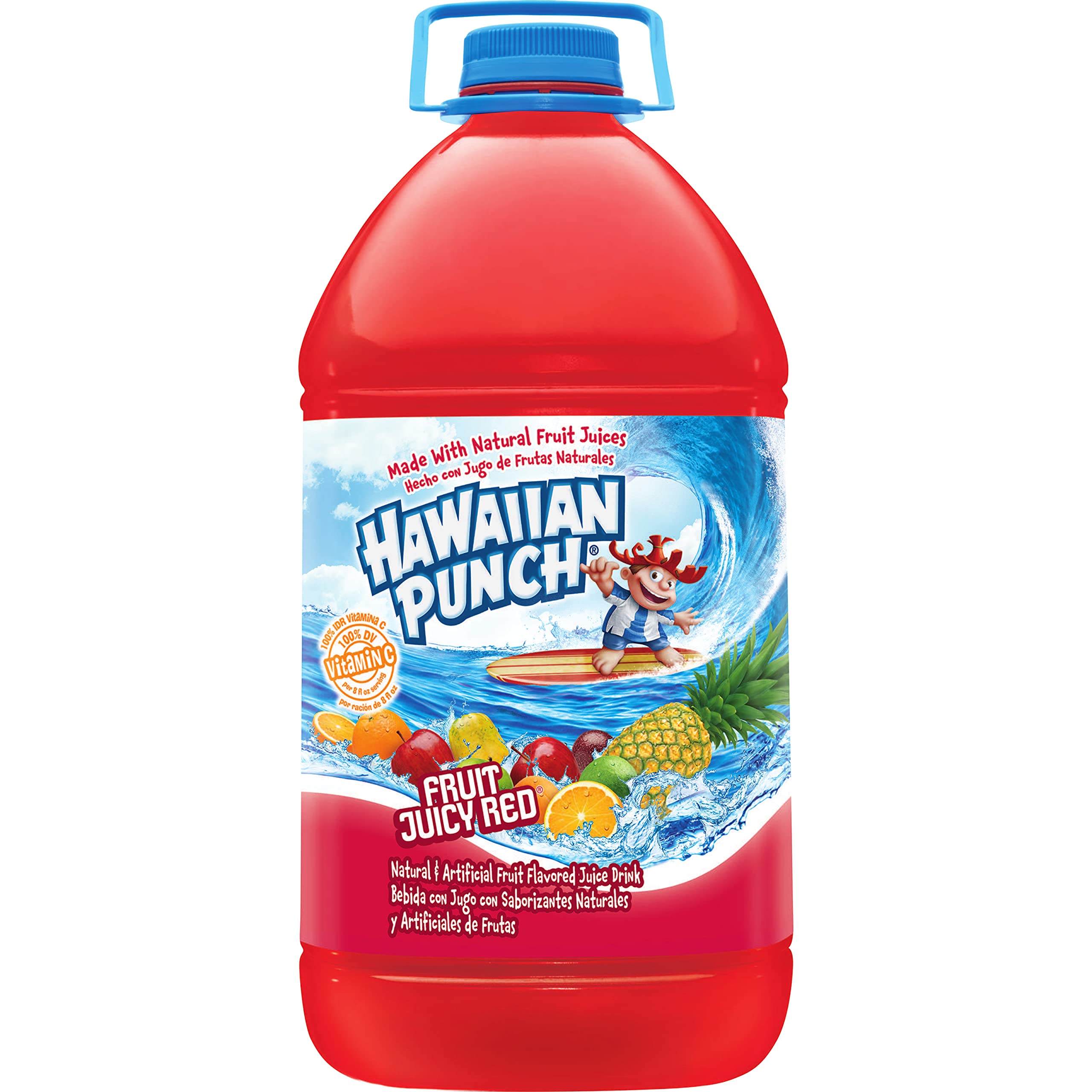 Hawaiian Punch Fruit Juicy Red Drink - 1 Gallon (128 Fl Oz) Bottle - Tropical Fruit Flavor for Parties, BBQs & Family Gatherings