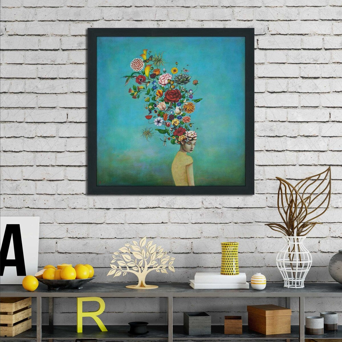 A Mindful Garden by Duy Huynh - Premium Acrylic Wall Art Print for Home & Office Decor - Perfect for Living Room, Bedroom or Meditation Space