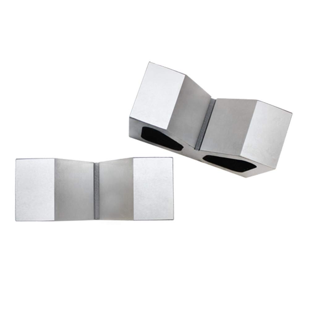 3 Inch Cast Iron VEE Blocks with Parallels - Precision Measuring Tools for Metalworking, Machining, and Workshop Applications