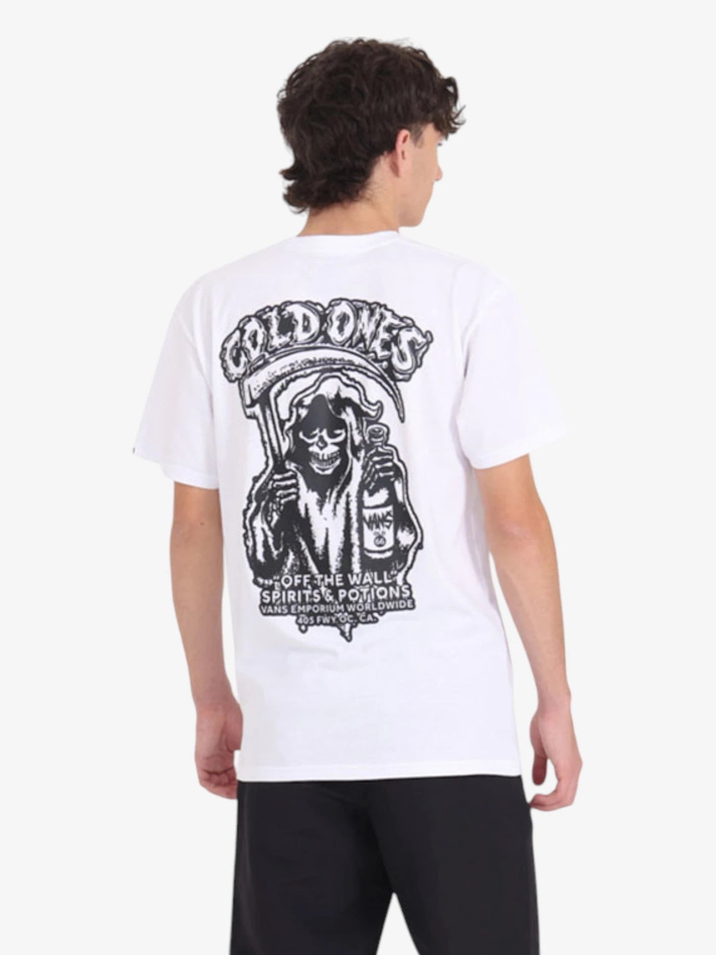 Vans Spirit World SS White T-Shirt - Men's Graphic Tee for Casual Wear, Street Style & Skateboarding