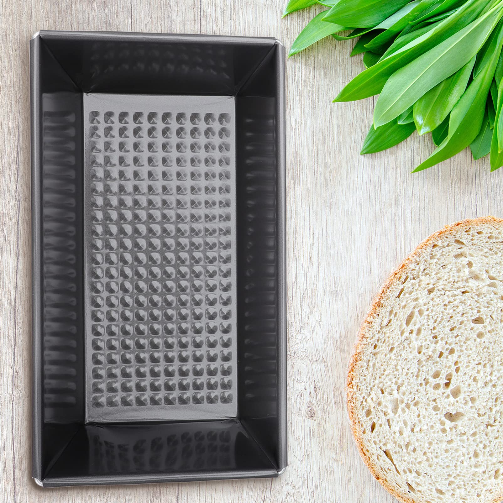 2-Piece Carbon Steel Non-Stick Bread Loaf Pan Set - Reusable Toast & Cake Baking Mold for Homemade Bread, Pastries & Desserts | Perfect for Kitchens, Bakeries & Coffee Shops