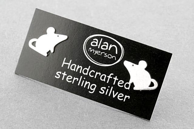 Sterling Silver Mouse Stud Earrings - Cute & Dainty Jewelry for Everyday Wear | Perfect for Casual Outfits & Gifts