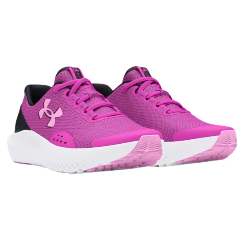 Girls Under Armour GPS Surge 4 Running Shoes - Lightweight Athletic Sneakers for Kids with GPS Tracking | Perfect for School, Sports & Outdoor Activities