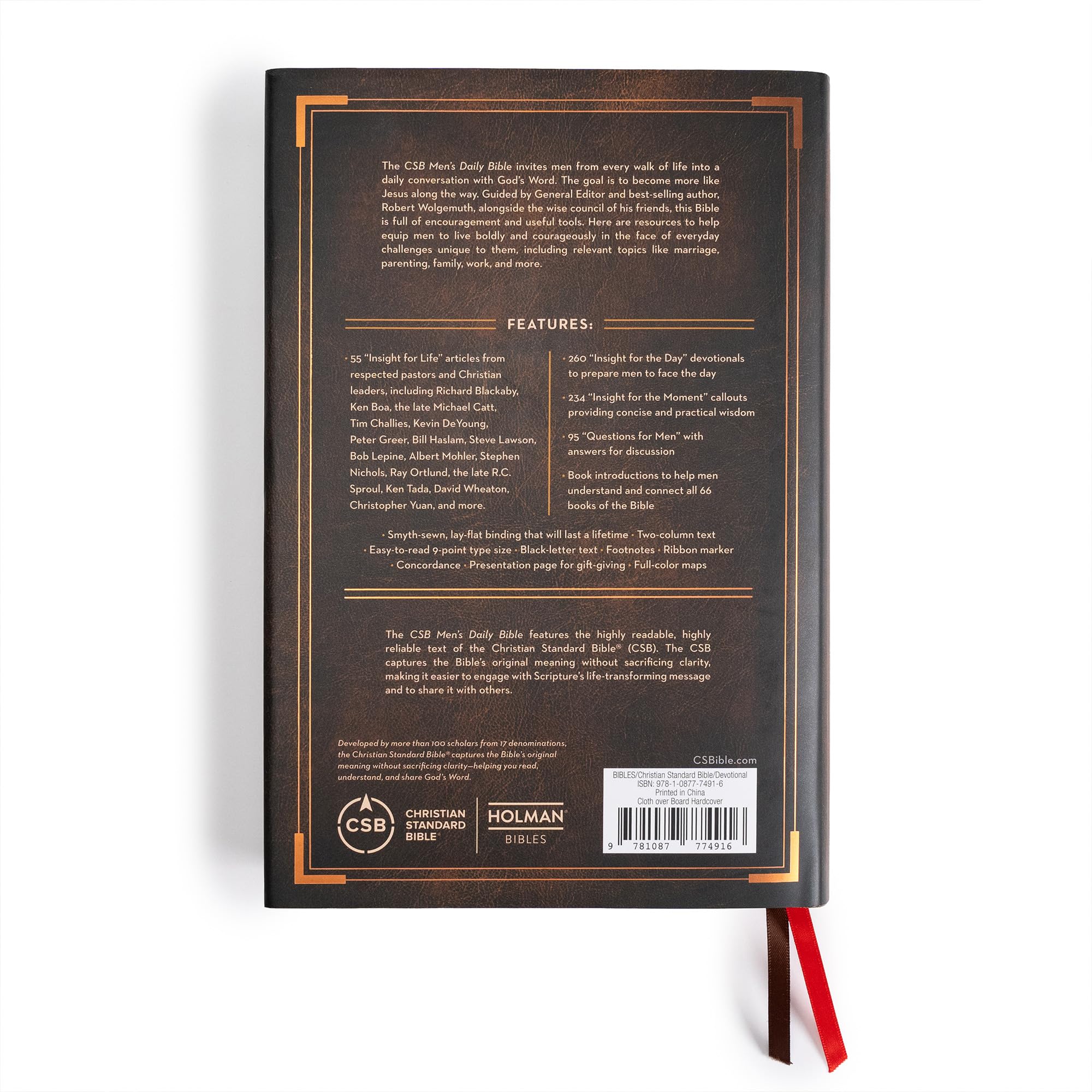 CSB Men's Daily Bible - Hardcover Black Letter Edition with Reading Plan, Study Tools & Easy-to-Read Serif Type | Perfect for Devotional Study, Small Groups & Personal Spiritual Growth