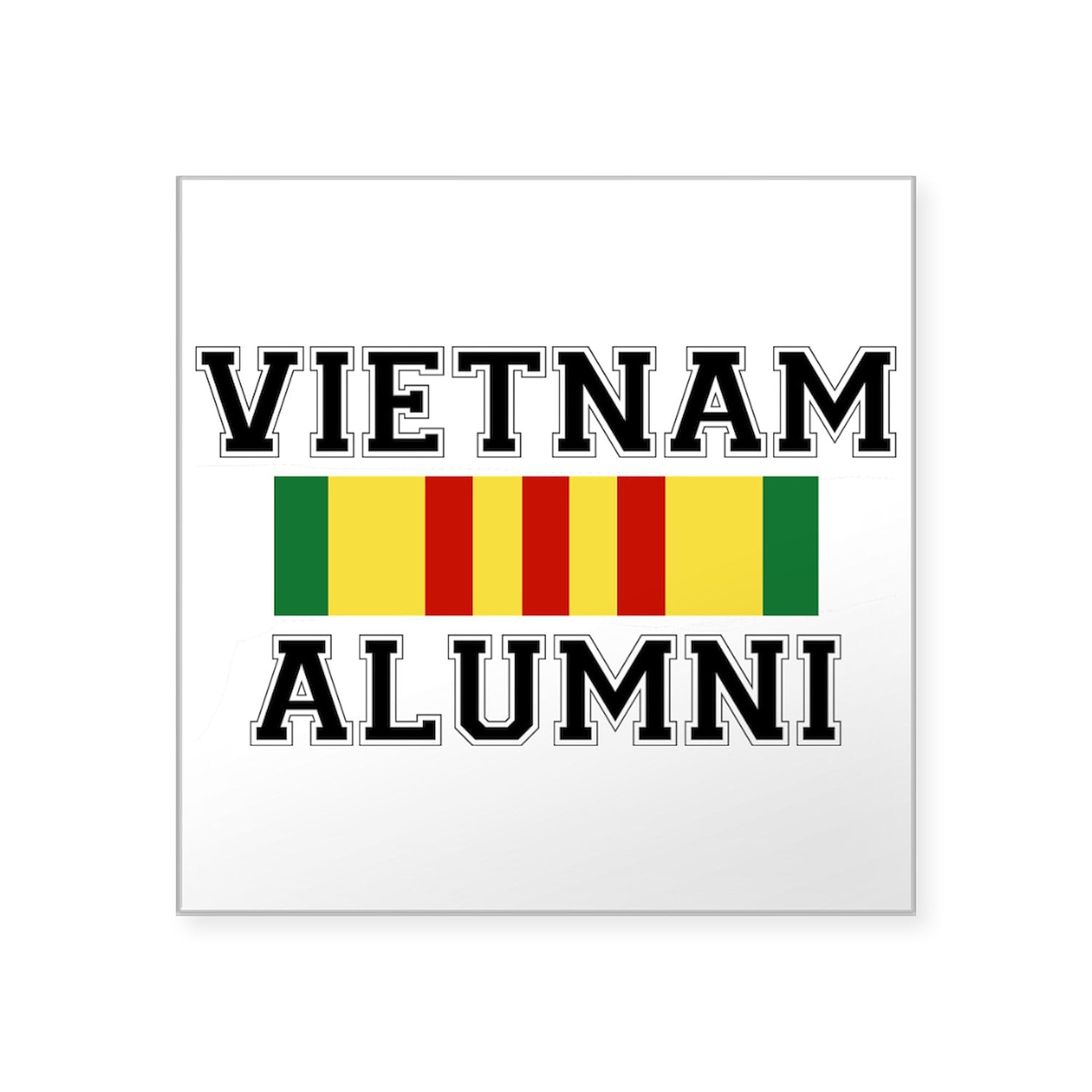 Vietnam Alumni Sticker - Square Bumper Car Decal for Vehicles, Laptops & Windows | CafePress