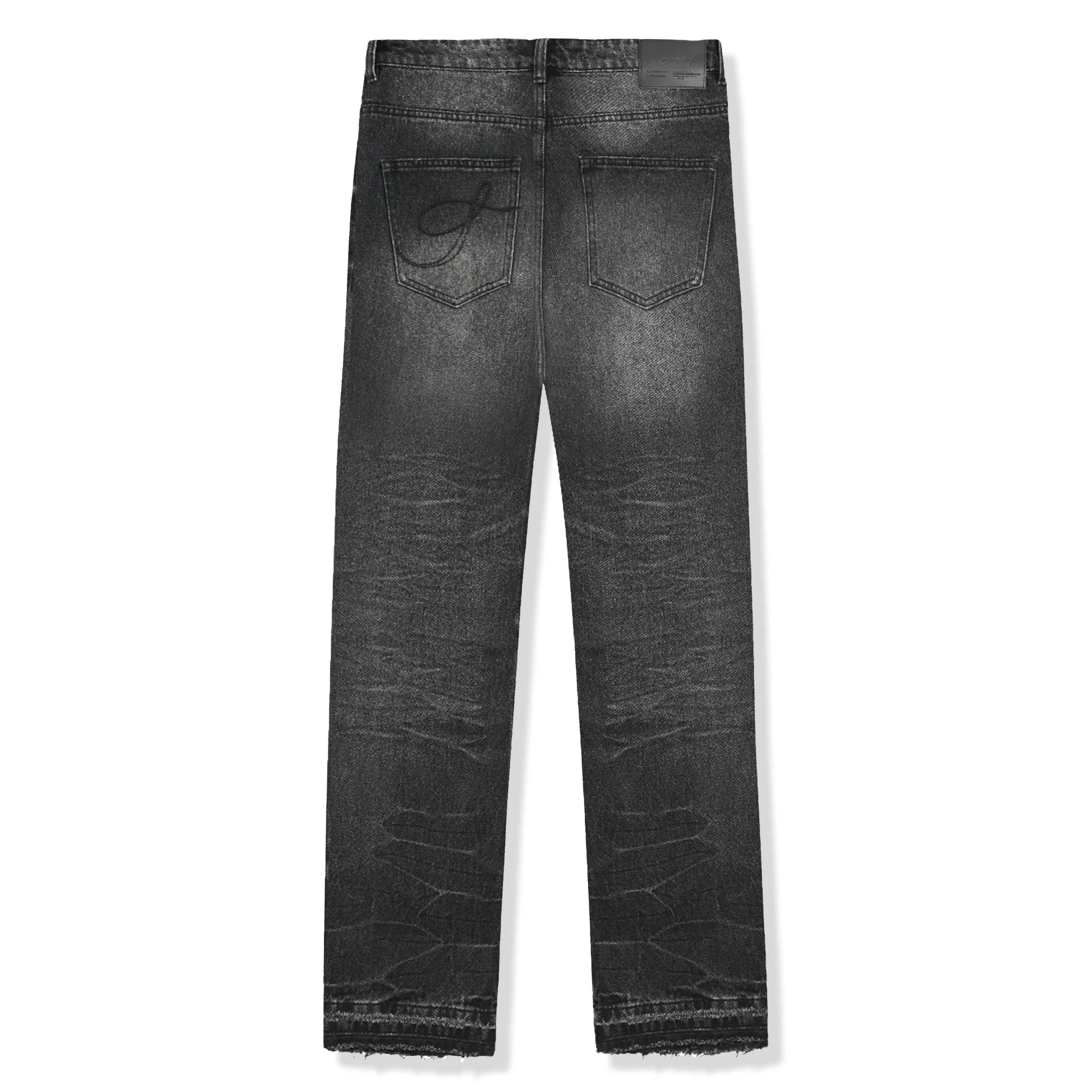 Syenti High Waist Hem Jeans for Women - Black Distressed Skinny Jeans | Comfortable Stretch Denim Pants for Casual Wear & Night Out