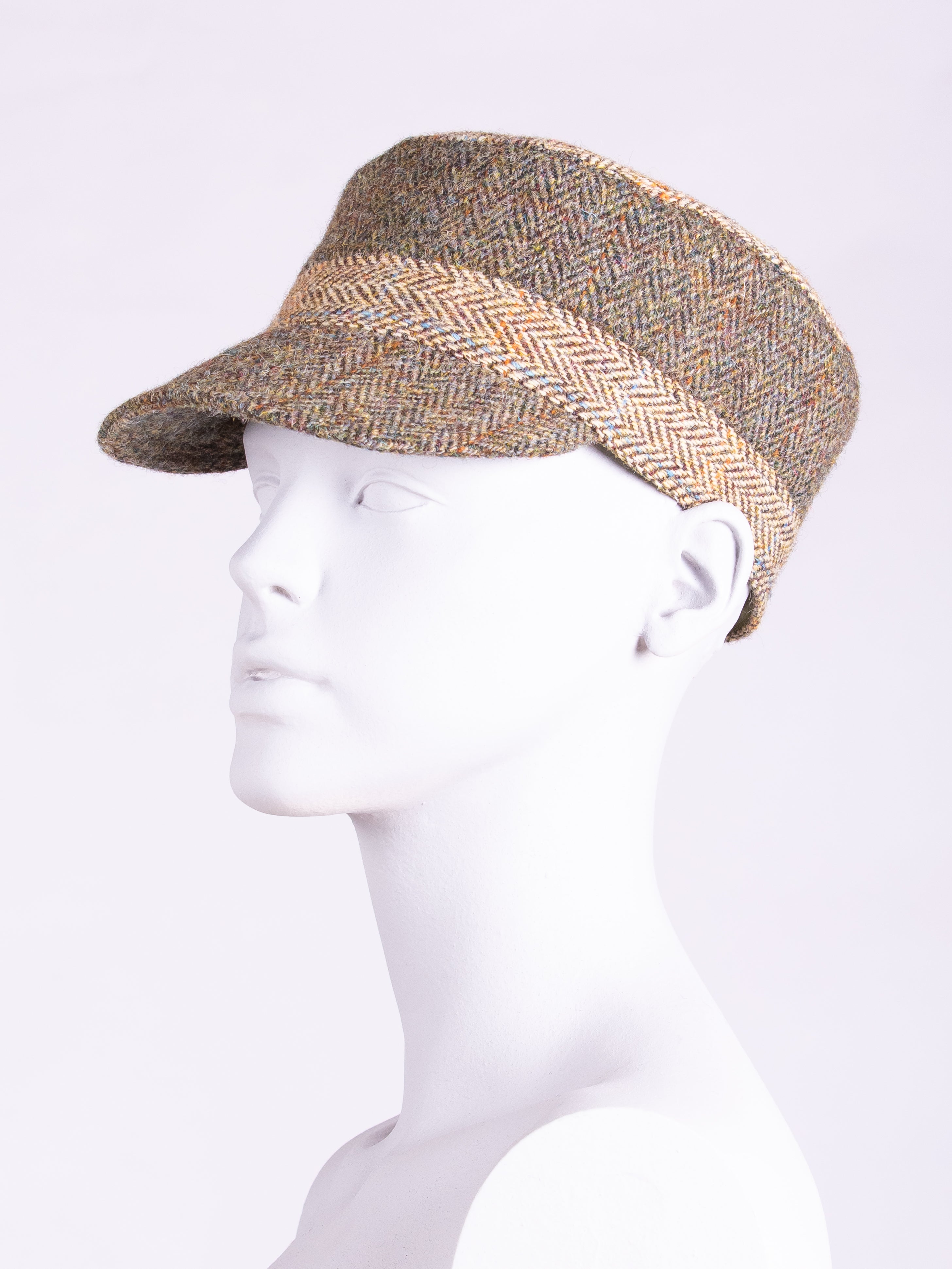 Town and Country Cap in Moss Green & Beige - Stylish Outdoor Hat for Hiking, Camping & Casual Wear