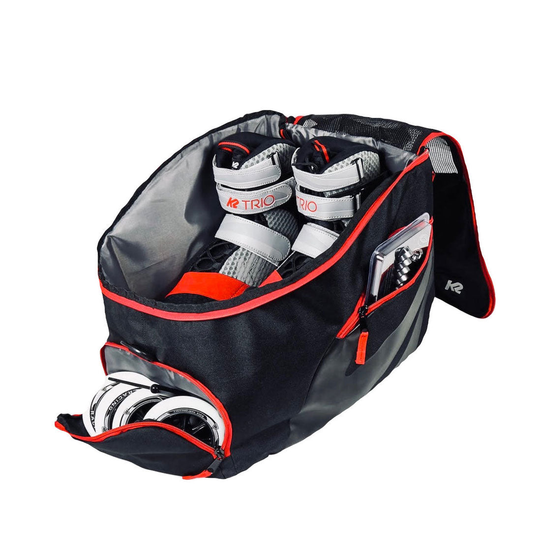 K2 FIT Carrier Backpack - Lightweight & Durable Hiking Pack for Outdoor Adventures - Perfect for Camping, Travel & Daily Use - Black/Red