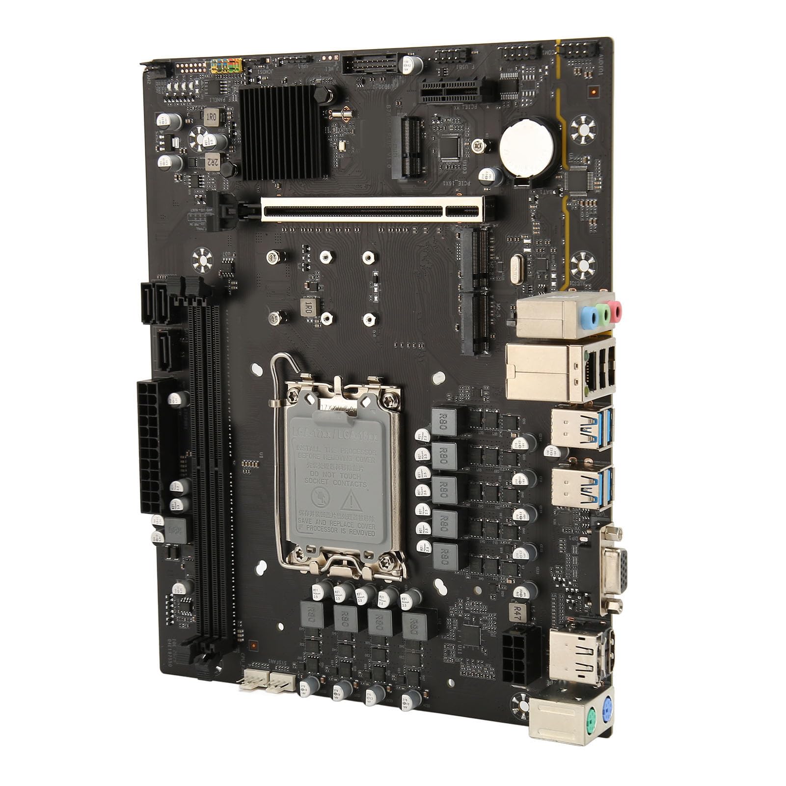 LGA 1700 Motherboard - B760-M5 ATX Desktop Motherboard with DDR5 Support, USB 3.0/2.0, HDMI/DP/VGA, PCIe 4.0, M.2 Slot - Perfect for Gaming PC Builds & Workstations