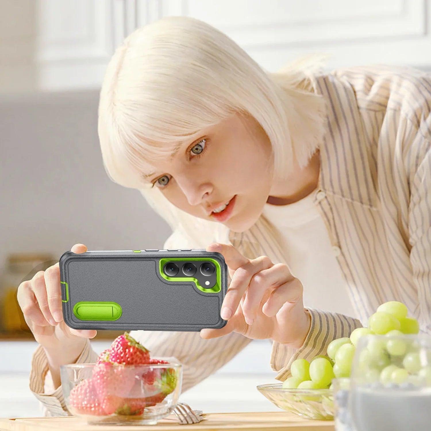 Samsung Galaxy S24 Plus Shockproof Case with Kickstand - Anti-Dust, Military-Grade Protection for Outdoor & Active Lifestyle