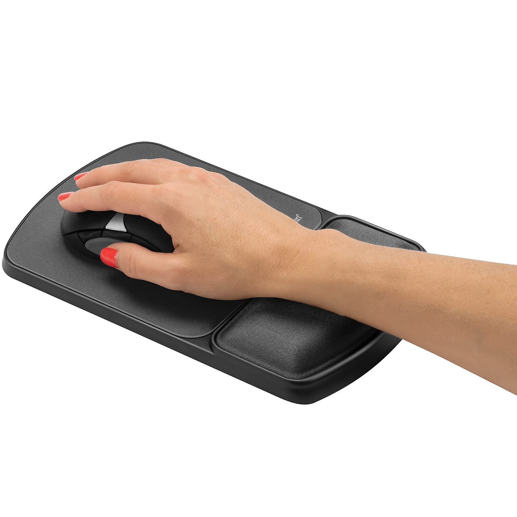 Fellowes MICROBAN Antimicrobial Gel Mouse Pad with Wrist Support - Graphite (9175101) for Office, Gaming & Computer Workstation Use