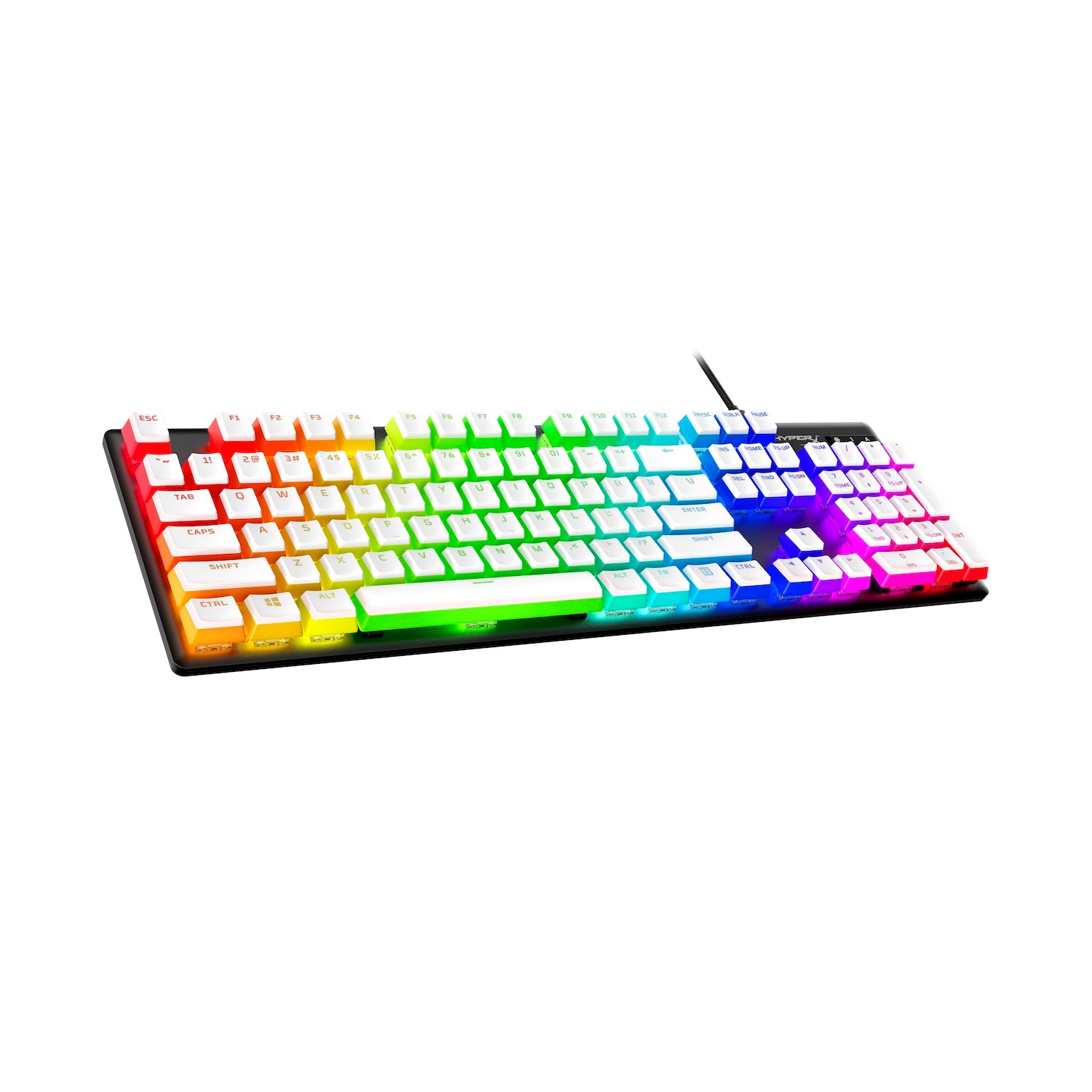 HyperX Pudding Keycaps 2 - Full 104/105 Key Set - PBT Double-Shot Keycaps for Mechanical Keyboards - Perfect for Gaming, Typing & Custom PC Builds