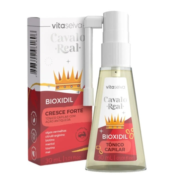 Cavalo Real Bioxidil Hair Growth Treatment Oil - Anti Hair Loss & Oil Control Tonic 30ml - Vita Seiva - Promotes Thicker, Healthier Hair for Men & Women - Perfect for Daily Scalp Care & Styling